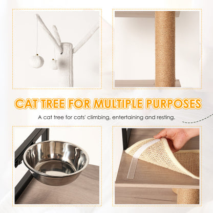 All-in-One Cat Tower for Indoor Cats – Play, Rest & Hide