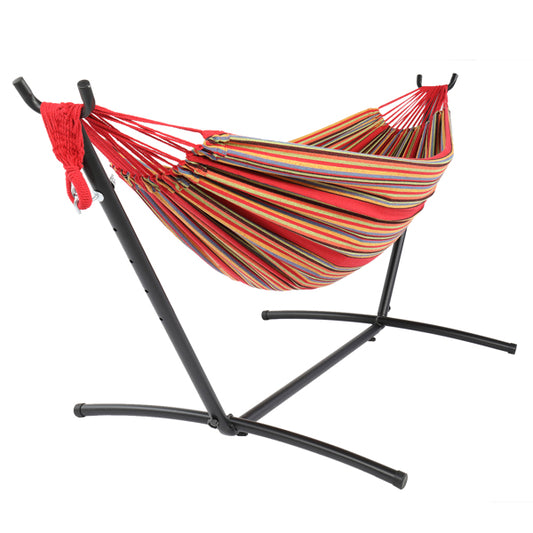 2-Person Freestanding Hammock with Steel Frame | For Backyard, Patio & Camping