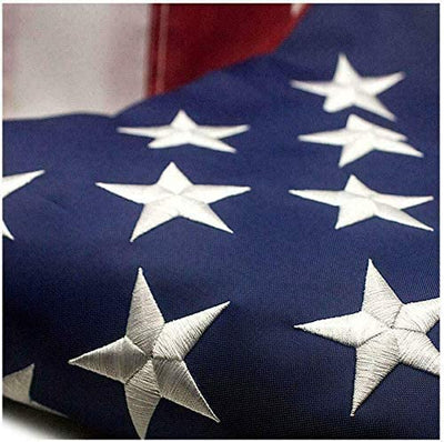 Premium American Flag with Embroidered Stars & Sewn Stripes for Outdoors