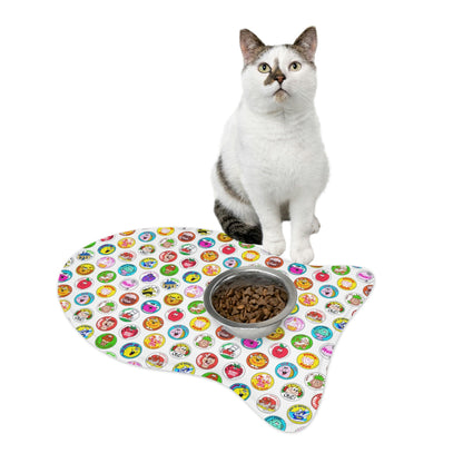 Non-Slip, Absorbent Pet Feeding Mats – Bone & Fish Shapes