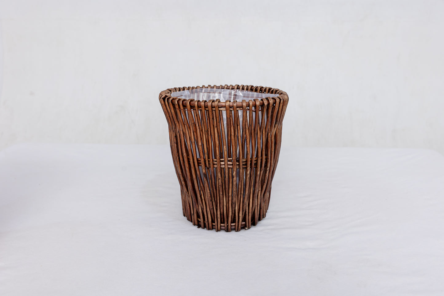 Handwoven Planter Basket with Liner — Versatile Storage & Plant Holder