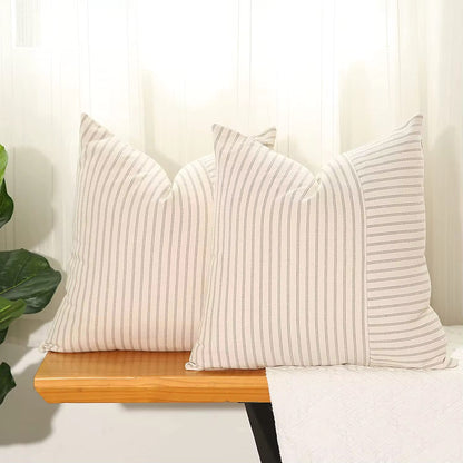 Pinstripe Throw Pillow Covers