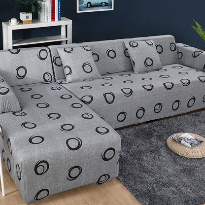 BotaniLuxe™ Floral Stretch Sofa Cover for L-Shaped & Modular Sofas