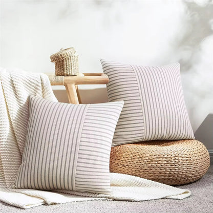 Pinstripe Throw Pillow Covers