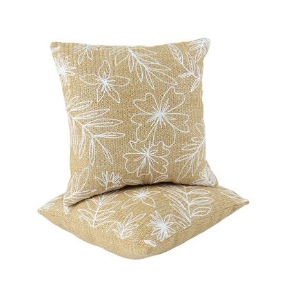 Weather-Resistant Woven Texture Throw Cushion