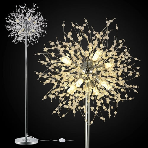 Crystal Floor Lamp, High Pole Lamp, Fireworks Lamp