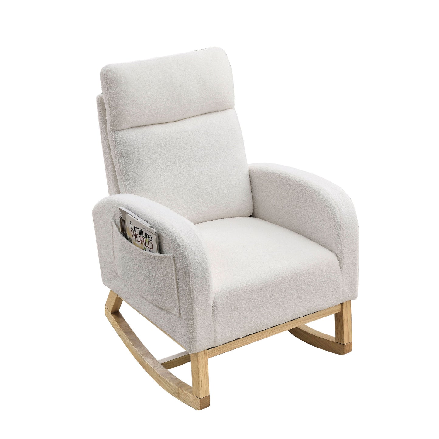 Ivory Rocking Chair – Gentle Motion, Everyday Comfort