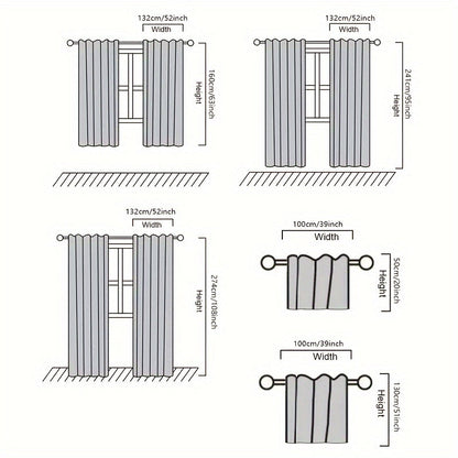 French Pastoral Gauze Curtains