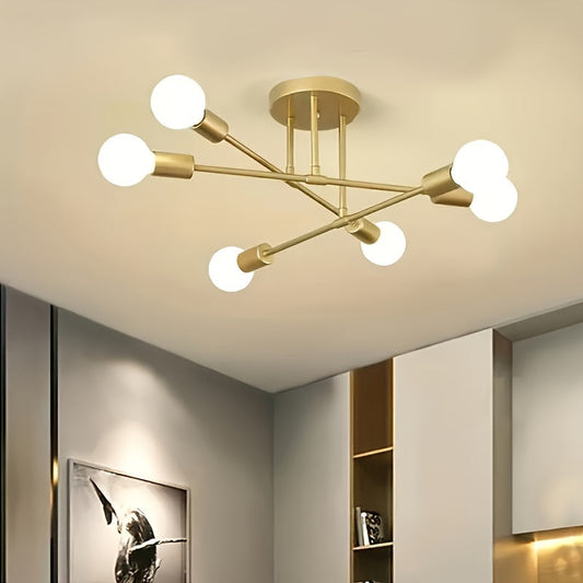 Sputnik Chic Metal Chandelier