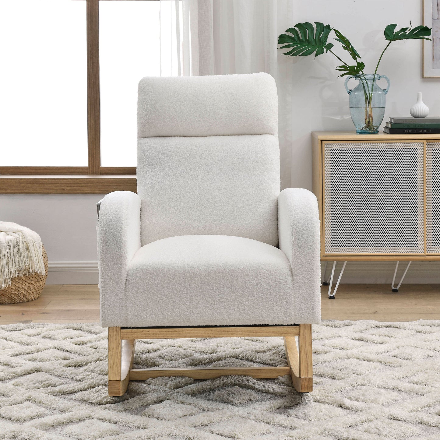 Ivory Rocking Chair – Gentle Motion, Everyday Comfort