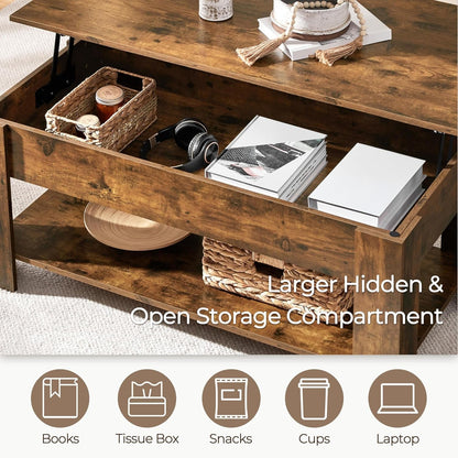 Rustic 47.5 in Lift Top Coffee Table