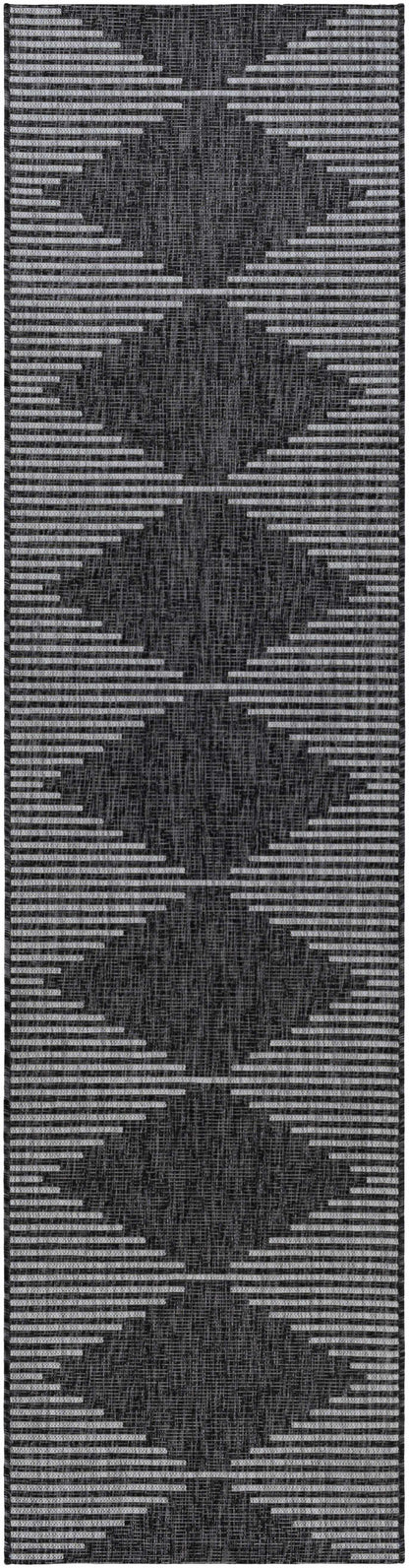 Stephan Black & White Area Rug – Modern Geometric Design