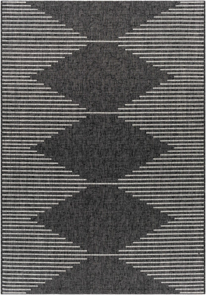 Stephan Black & White Area Rug – Modern Geometric Design