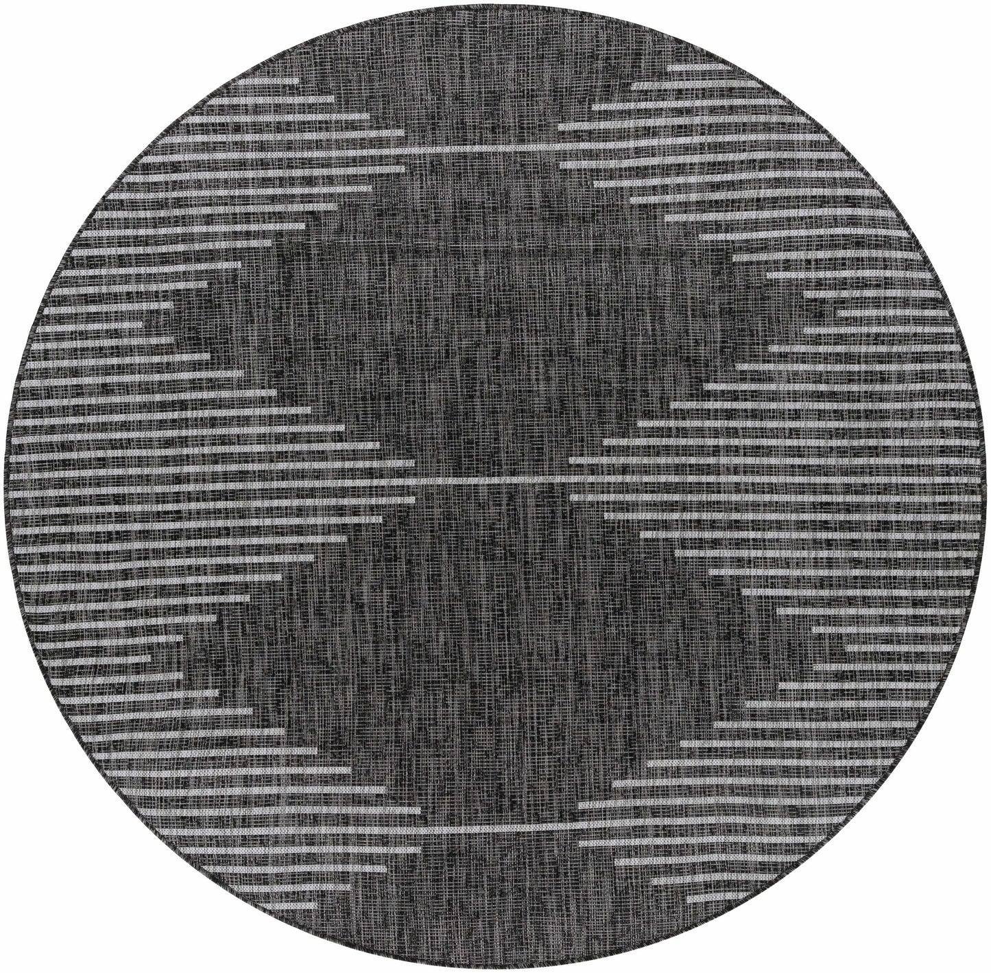Stephan Black & White Area Rug – Modern Geometric Design