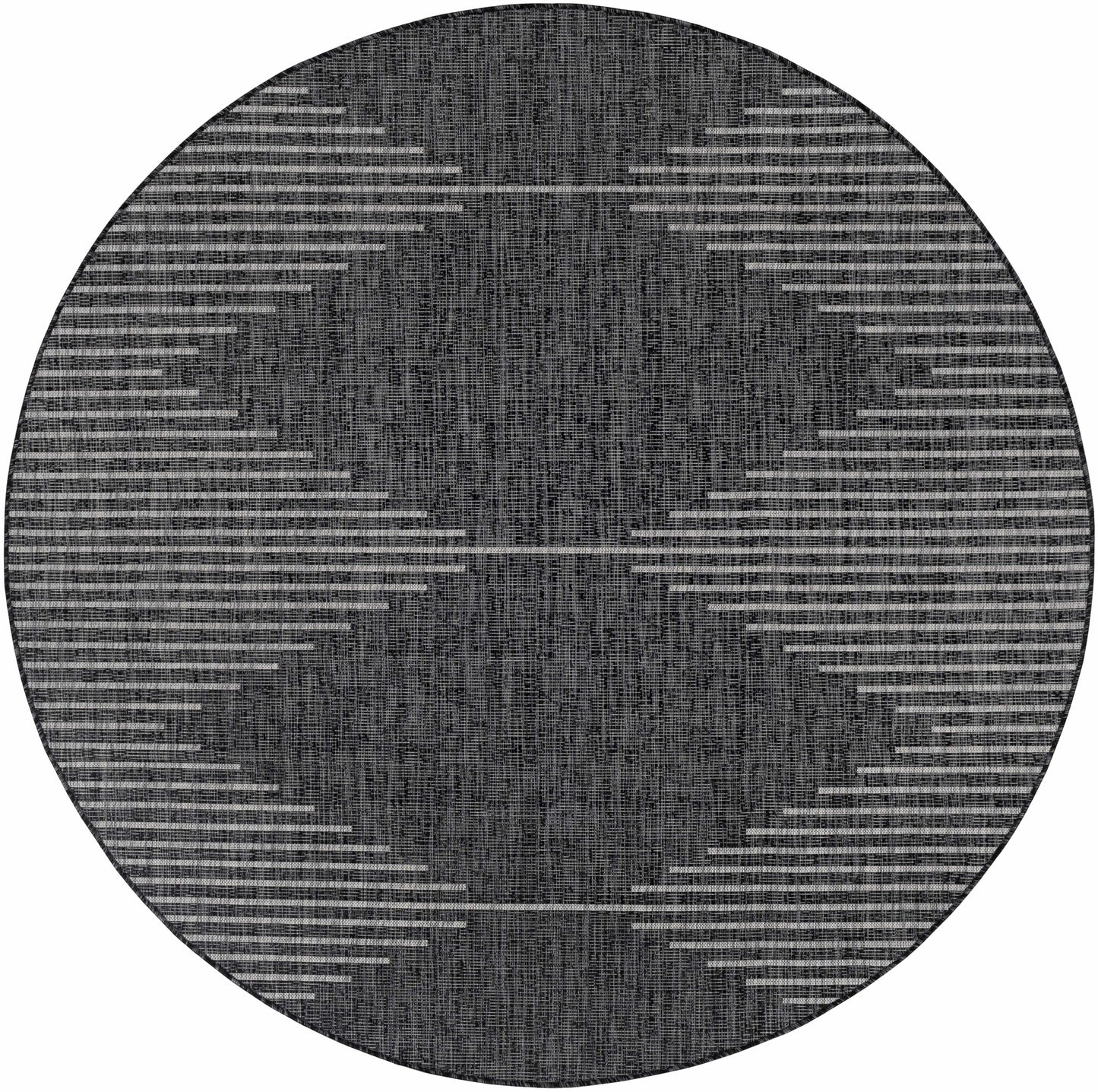 Stephan Black & White Area Rug – Modern Geometric Design