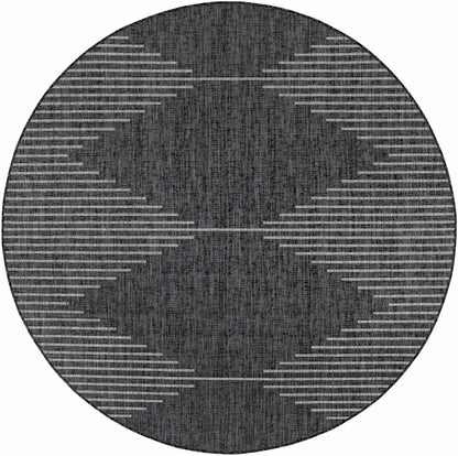 Stephan Black & White Area Rug – Modern Geometric Design