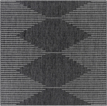 Stephan Black & White Area Rug – Modern Geometric Design