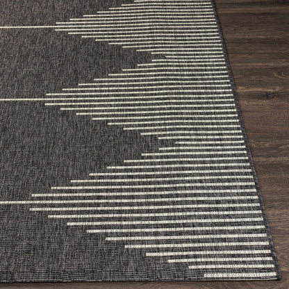 Stephan Black & White Area Rug – Modern Geometric Design