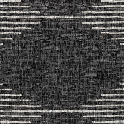 Stephan Black & White Area Rug – Modern Geometric Design