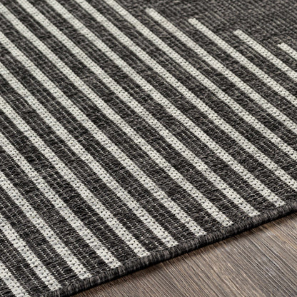 Stephan Black & White Area Rug – Modern Geometric Design