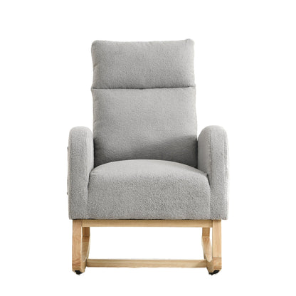 27.6"W CloudSoft Teddy Rocking Chair