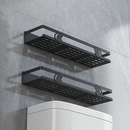 NoDrill Black Bathroom Storage Rack: The Space-Saving Gamechanger