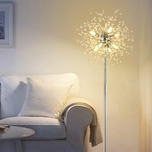 Crystal Floor Lamp, High Pole Lamp, Fireworks Lamp
