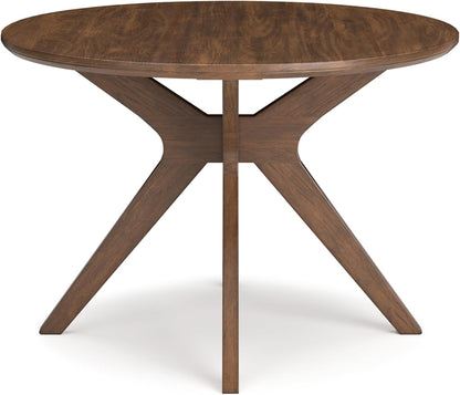 Traditional Round Dining Table – Retro-Inspired Design for Everyday Use
