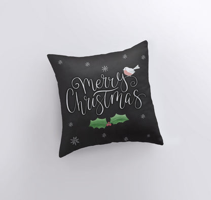 Handmade Double-Sided Merry Christmas Pillow Cover | Made in USA