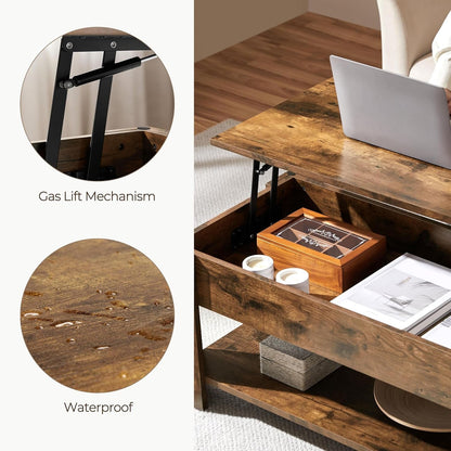 Rustic 47.5 in Lift Top Coffee Table