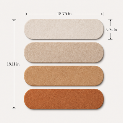 Modular Felt Pin Board Strips – 4pc Self-Adhesive Set