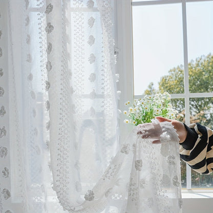 French Pastoral Gauze Curtains