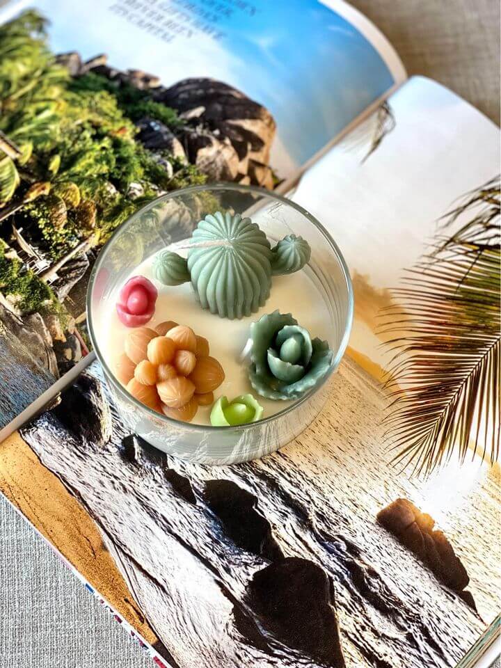 Serene Garden Scented Candle for Relaxation