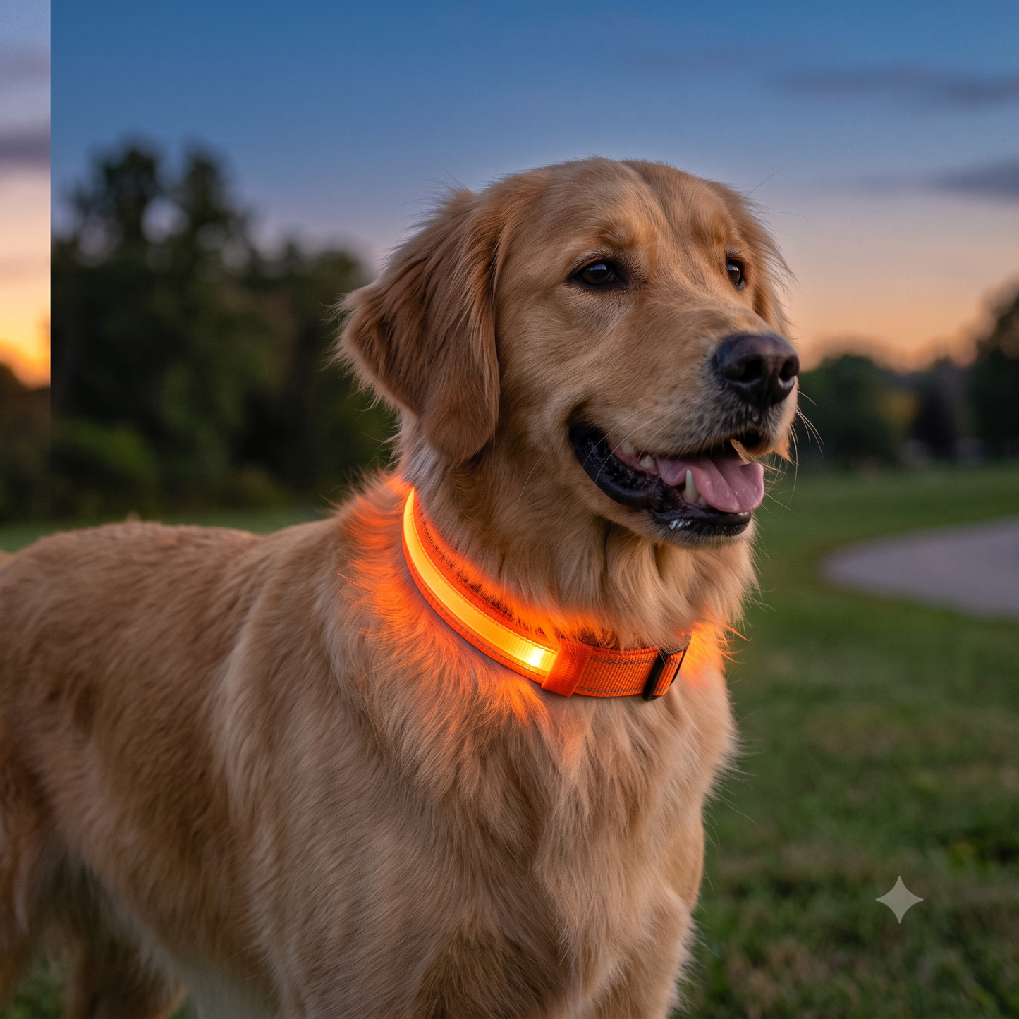 USB Rechargeable LED Dog Collar — Night Safety Glow
