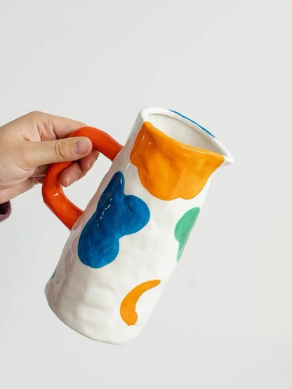 Handpainted Abstract Ceramic Vase