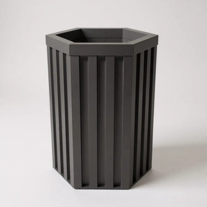 Sleek Aluminum Hexagon Column Planters (3 Height Options) - Small