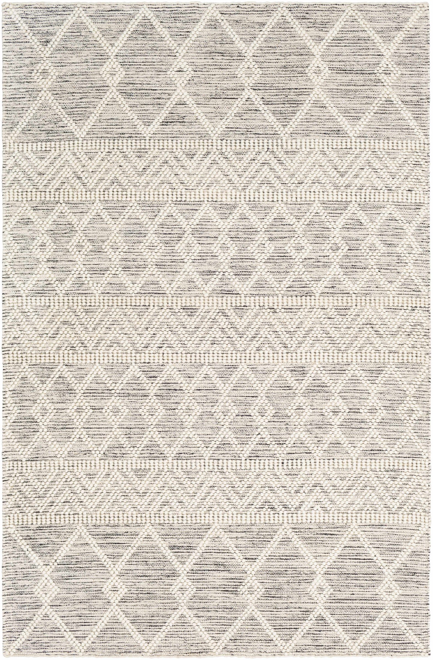 Whittington Moroccan Wool Area Rug – Handcrafted, No-Pile Design
