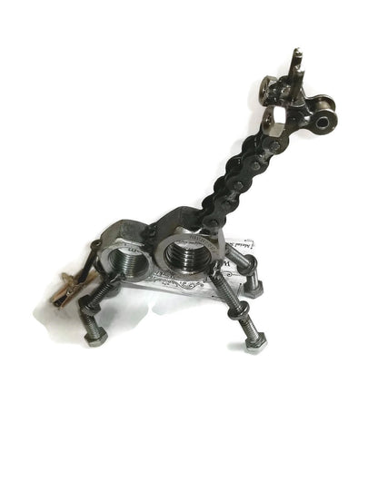 Welded Steel Giraffe Figurine