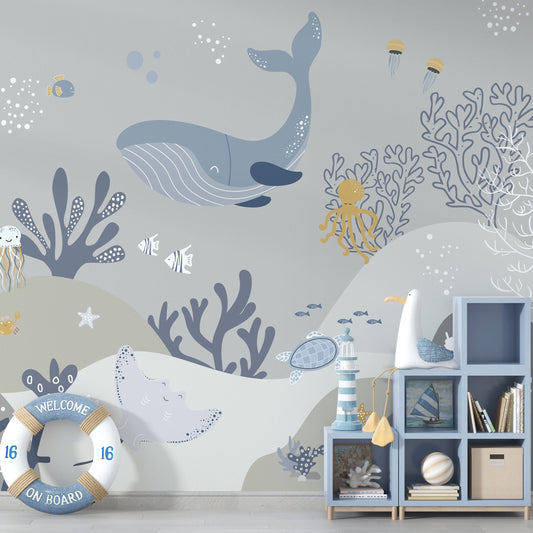 Underwater World Peel & Stick Mural