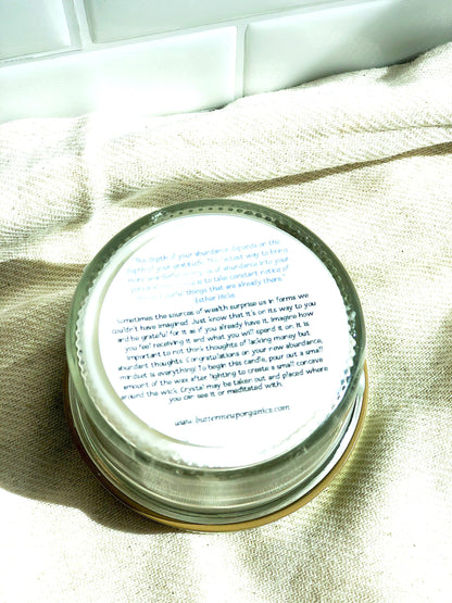 Abundance Ritual Candle | Hand-Poured Soy Candle for Prosperity & Success