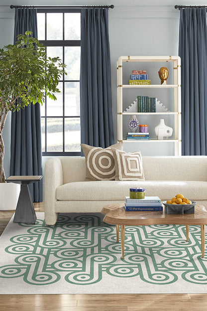 Jonathan Adler Pompidou Jade Tufted Rug