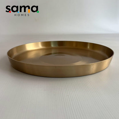 Matte Finish Traditional Bronze Thaali  Plate for Daily or Festive Use