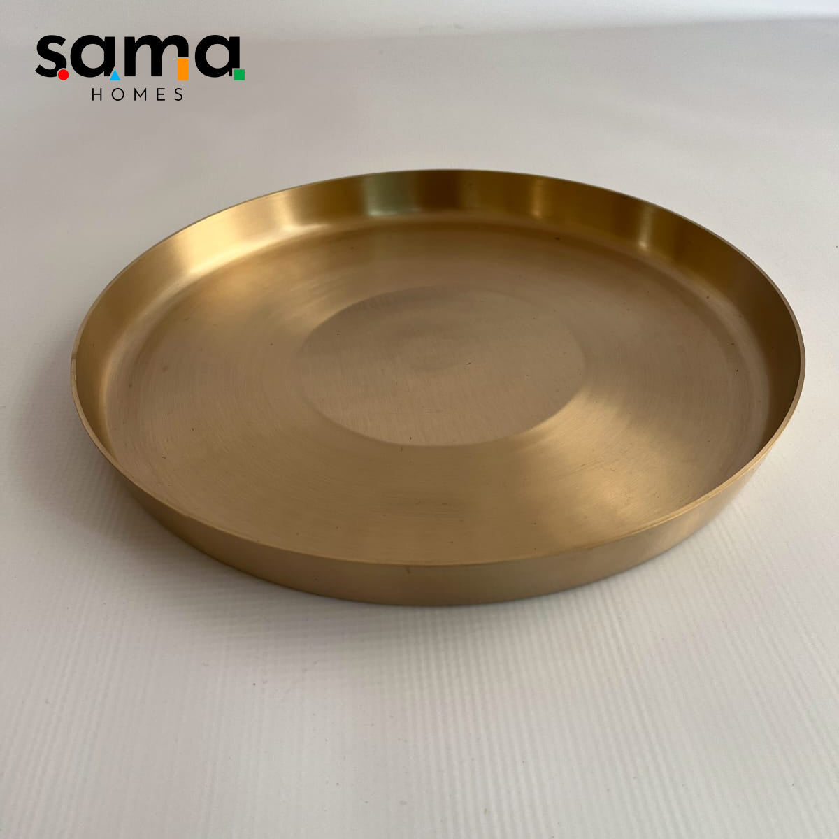 Matte Finish Traditional Bronze Thaali  Plate for Daily or Festive Use