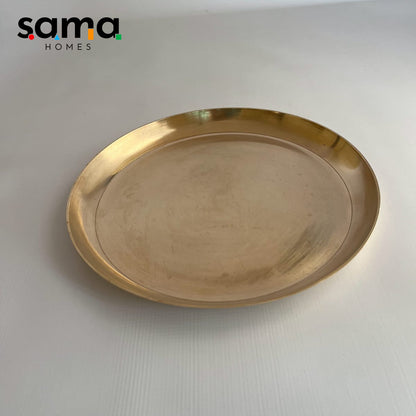Matte Finish Traditional Bronze Thaali  Plate for Daily or Festive Use