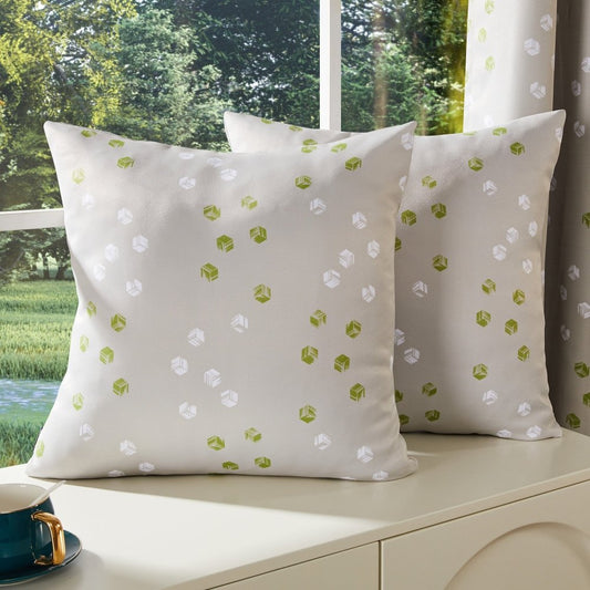 Playful "Cubic Play" Throw Pillow Covers for Your Sofa