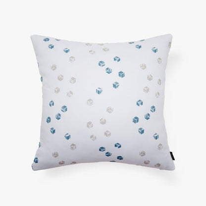 Playful "Cubic Play" Throw Pillow Covers for Your Sofa