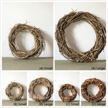 Handmade Natural Rattan & Willow Wreath Base