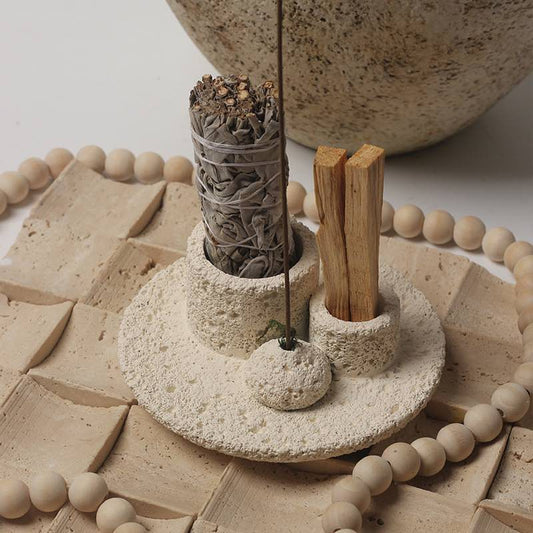 Nordic All-in-one Candle & Incense Holder