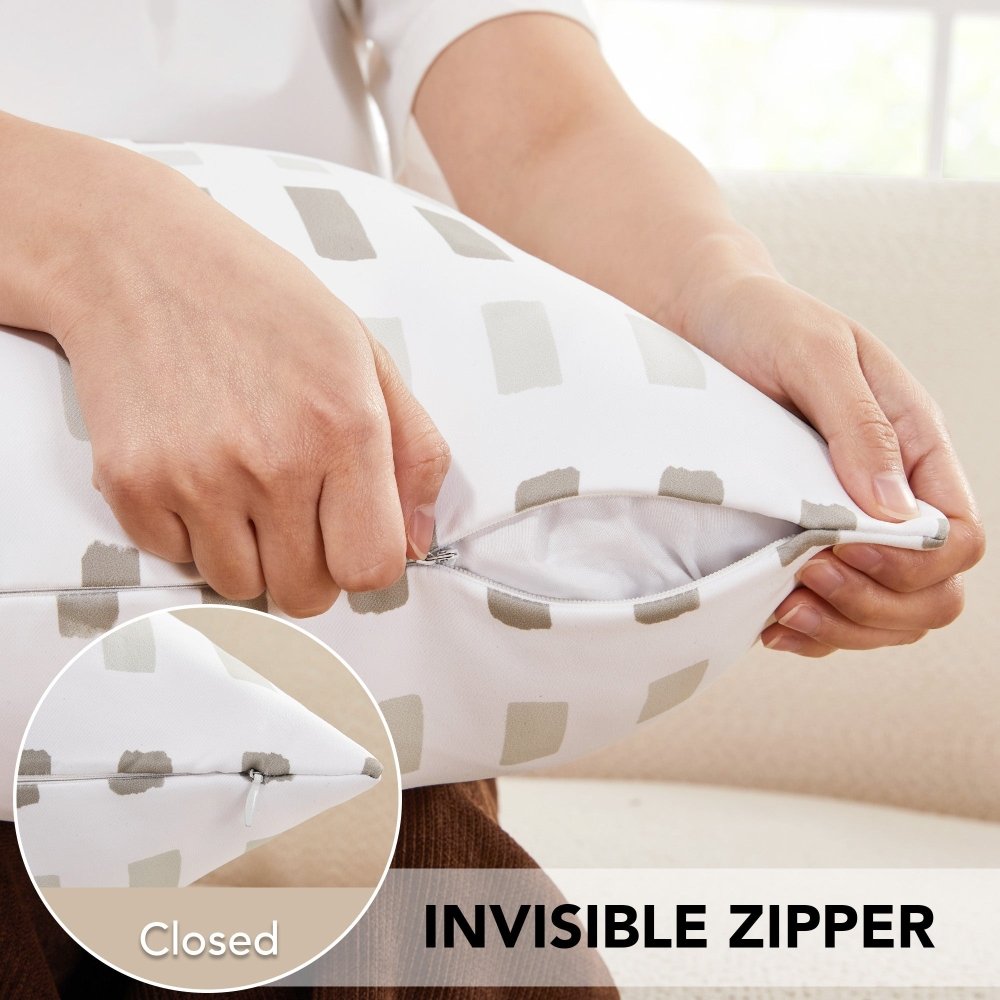 "Solitude" Water Pattern Pillowcase | Eco-Conscious Design