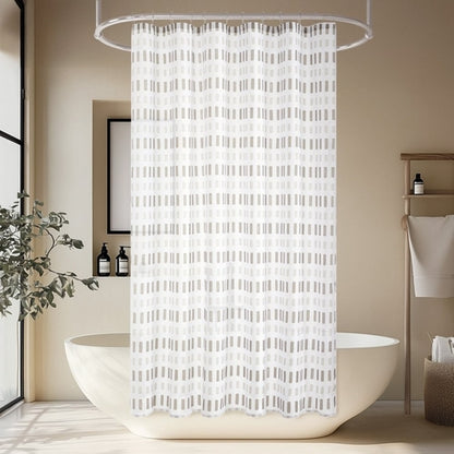 Pure Solitude Shower Curtain with Easy-Care Fabric